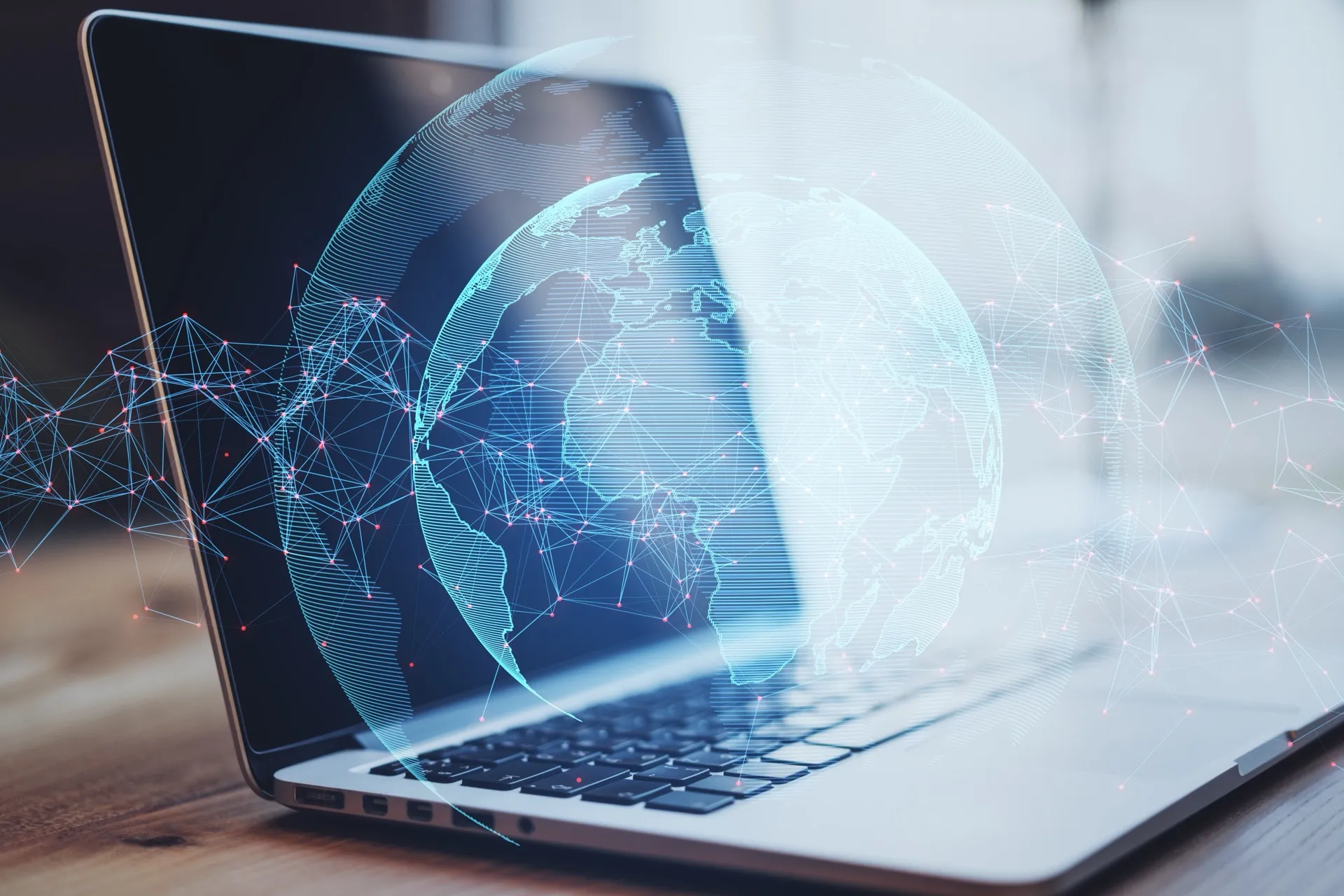 AI chatbot interface on laptop screen